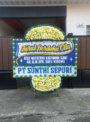 Papan Bunga Duka di Jaya Mukti