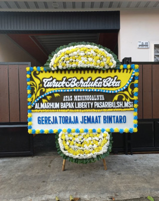 Papan Bunga Duka di Jaya Mukti